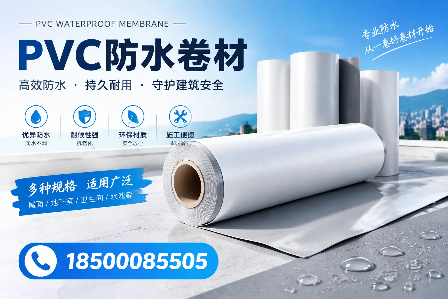 如何选择适合的PVC防水卷材?专家为您解答胡杨河的需求