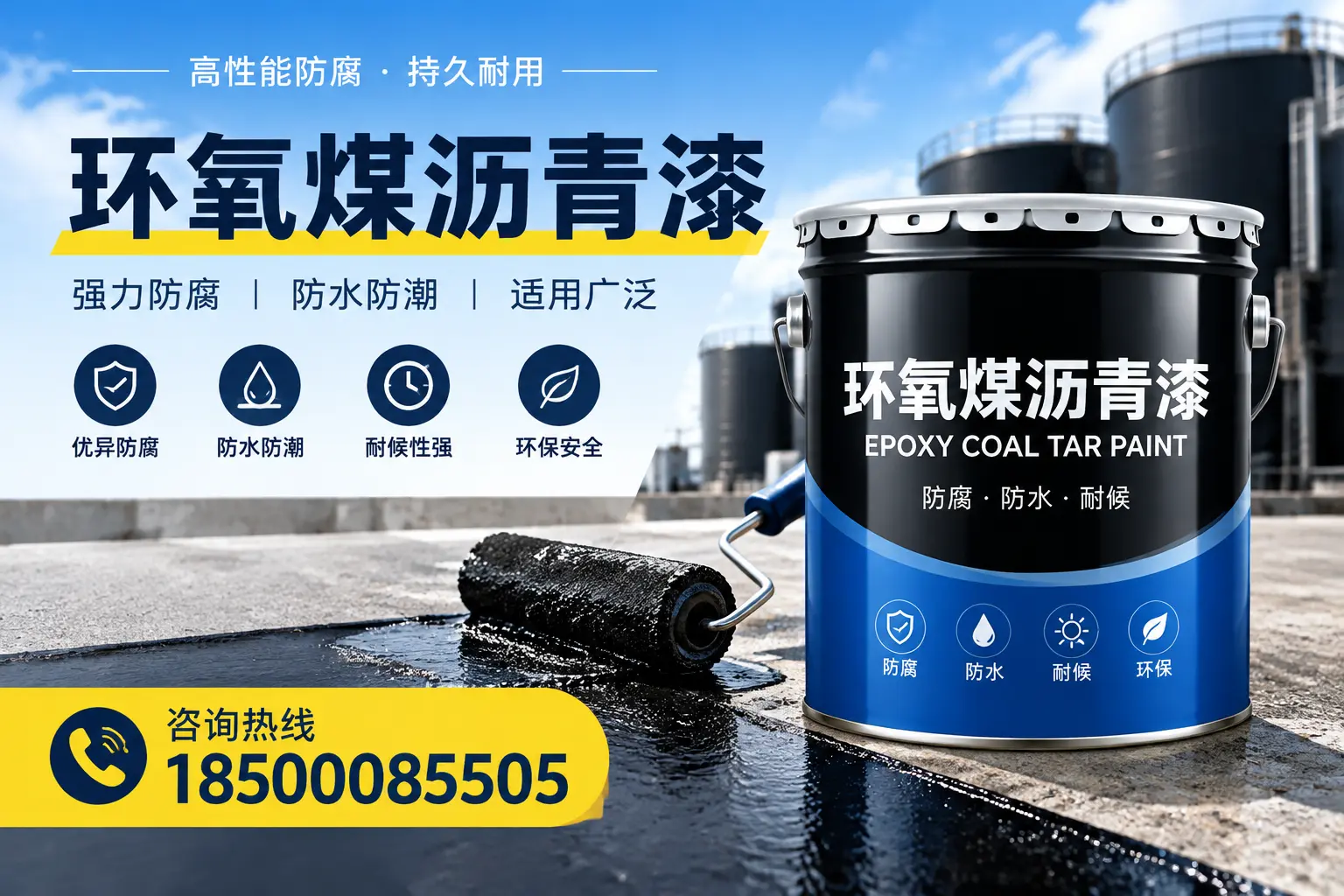 选择环氧煤沥青漆的五大理由,巴彦淖尔客户必知