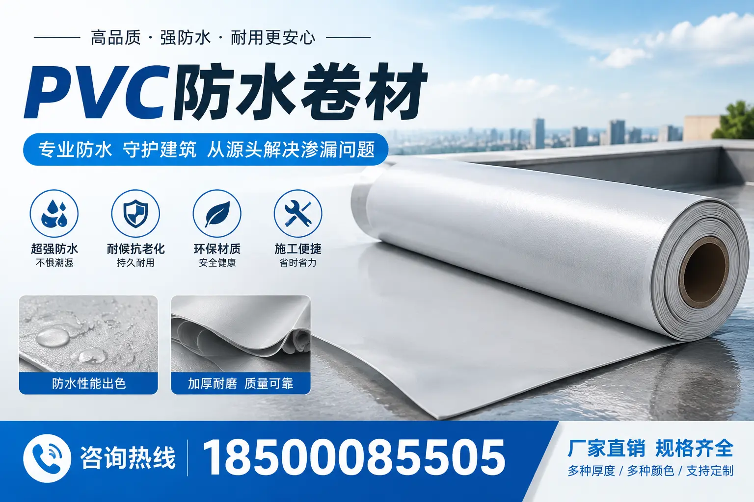 选择pvc防水卷材时,昆玉用户的常见疑问