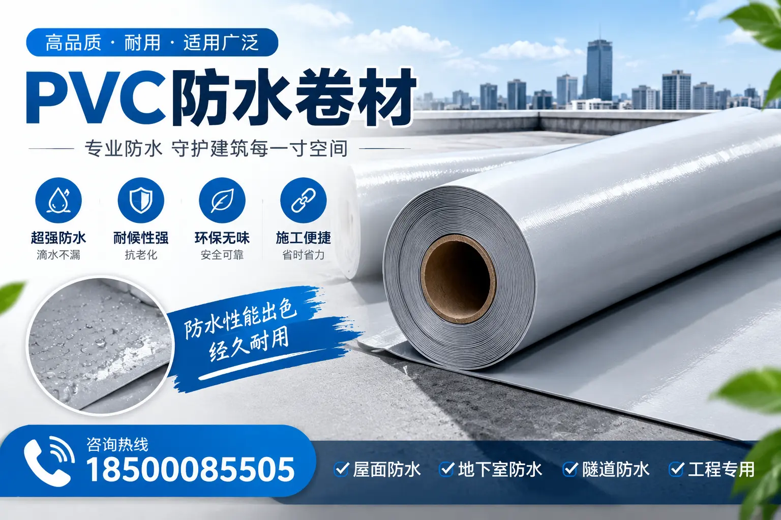 揭秘PVC防水卷材的优缺点，适合昆玉消费者的全面解析